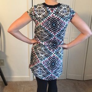 Xhilaration Dresses - Black white pink blue shirt dress Xhilaration Dresses - Black white pink blue shirt dress